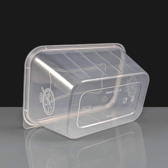 1000cc Clear Rectangular Plastic Container and Lid 1000cc Clear Rectangular Plastic Container and Lid
