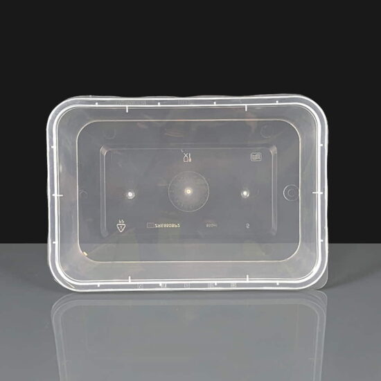 650cc Clear Rectangular Plastic Container and Lid 650cc Clear Rectangular Plastic Container and Lid