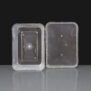 650cc Clear Rectangular Plastic Container and Lid 
