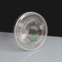 Flat Straw Slot Lids for Compostable PLA Plastic Cold Cups - angled