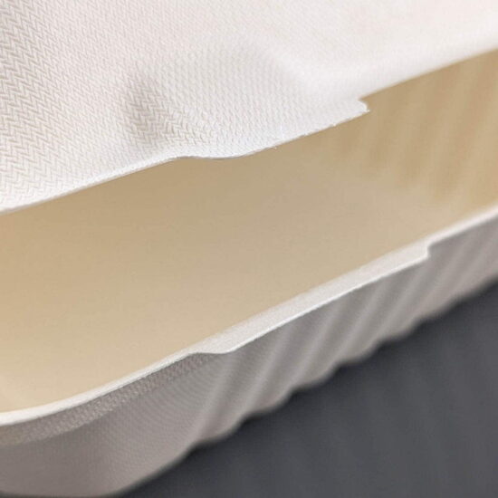8in bagasse meal box edge 8in Bagasse Meal Box Edge