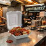 8in Bagasse Meal Box