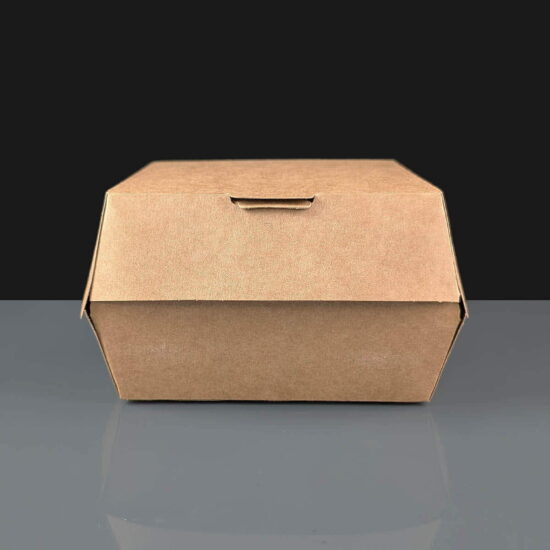 Large Kraft Clam Shell Burger Box: Box of 602 Large Kraft Clam Shell Burger Box: Box of 602