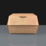 Large Kraft Clam Shell Burger Box: Box of 602