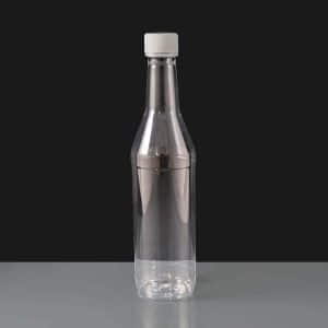 500ml Clear Plastic Sauce Bottle with Clear T/E Cap