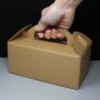 Small Corrugated Carry Box / Handled Lunch Box