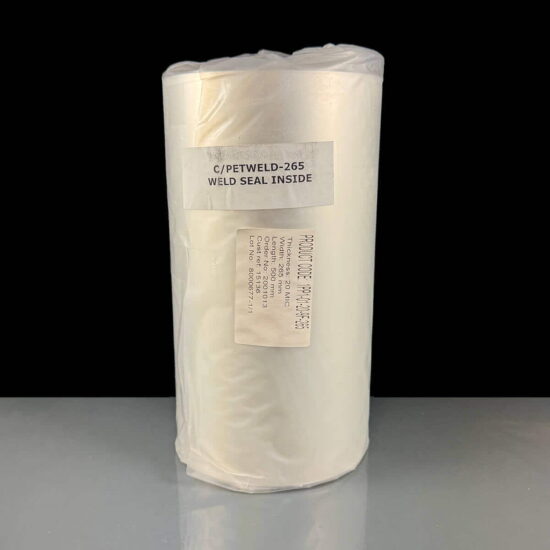 WELD265 - CPET Lidding Film Weld Finish 265mm x 500m
