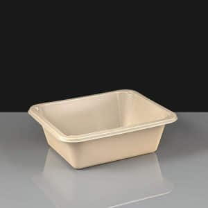 Faerch CPET 600ml Black Rectangular Dual Ovenable Tray