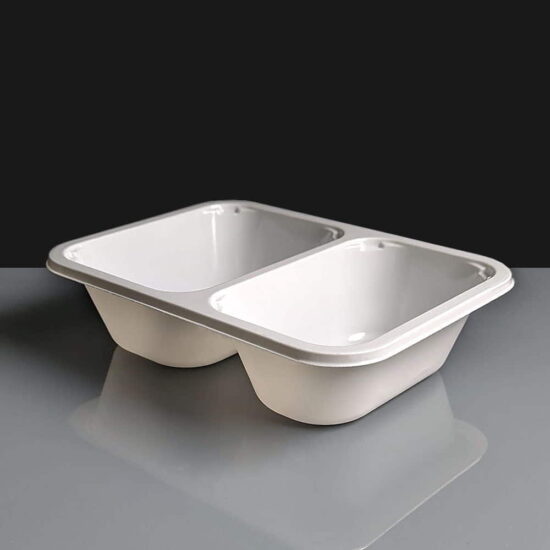 CPET Evolve 2 Compartment Dual Ovenable Tray