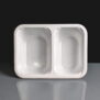 CPET Evolve 2 Compartment Dual Ovenable Tray - On Side