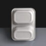 CPET Evolve 2 Compartment Dual Ovenable Tray - Upright