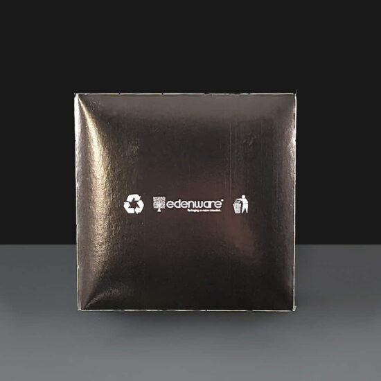 Square Black Card Food Trays Square Black Card Food Trays