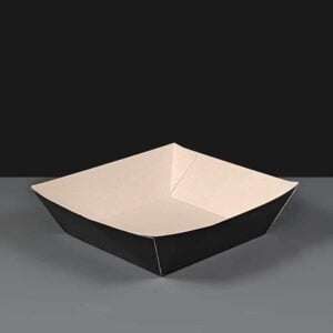 D40113 Black Open Card Food Trays