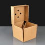 Large Kraft Heavy Duty Corrugated Burger Box Open