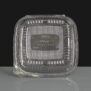 500cc Clear Square Hinged Salad Container