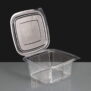 500cc Clear Square Hinged Salad Container