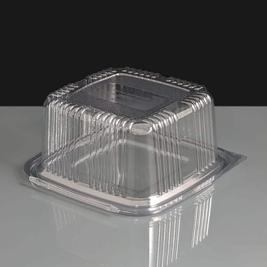 500cc Clear Square Hinged Salad Container 500cc Clear Square Hinged Salad Container