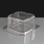 500cc Clear Square Hinged Salad Container