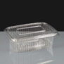Crystal 750cc Clear - Hinged Salad Container