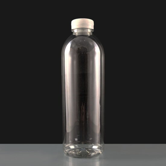 EMB1000R 1000ml Round Plastic Juice Bottle