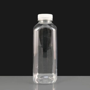 500ml Square Plastic Juice Bottle and Lid