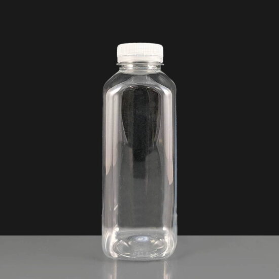 500ml Square Plastic Juice Bottle and Lid