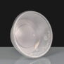 250ml Clear Round Plastic Container and Lid - Angled