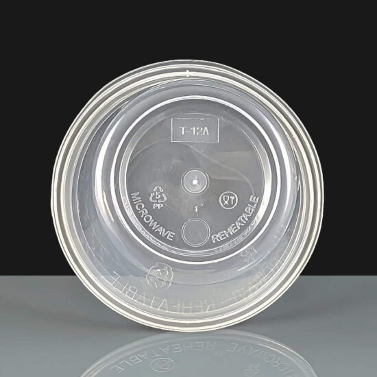 T12 - Clear Round Plastic Container and Lids T12 - Clear Round Plastic Container and Lids