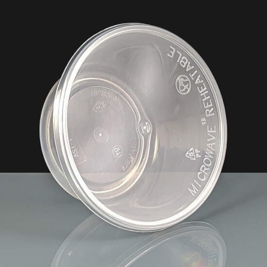 T12 - Clear Round Plastic Container and Lids T12 - Clear Round Plastic Container and Lids