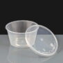 T16 - Clear Round Plastic Container and Lids