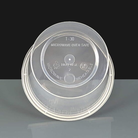 T25 - Clear Round Plastic Container and Lid - Base T25 - Clear Round Plastic Container and Lid - Base