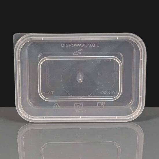 500cc Clear Rectangular Plastic Container and Lid 500cc Clear Rectangular Plastic Container and Lid