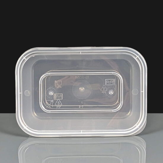 750cc Clear Premium Rectangular Plastic Container and Lid 750cc Clear Premium Rectangular Plastic Container and Lid