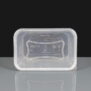 1000cc Clear Rectangular Plastic Container and Lid