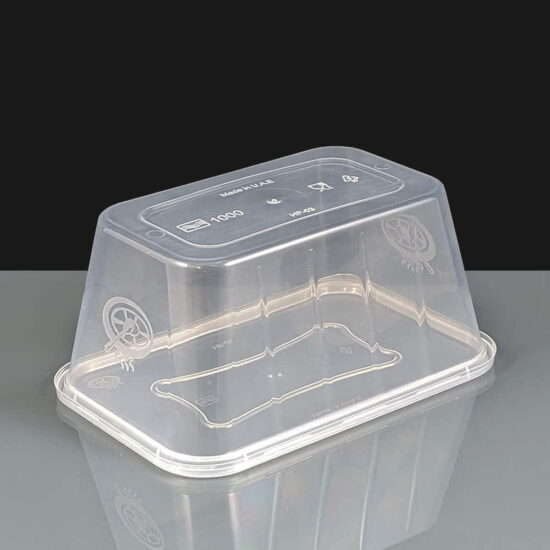 1000cc Clear Rectangular Plastic Container and Lid 1000cc Clear Rectangular Plastic Container and Lid