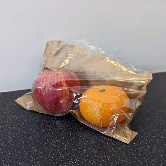 PB/FFB7 - 175 x 175mm Brown Film Fronted Paper Bags PB/FFB7 - 175 x 175mm Brown Film Fronted Paper Bags