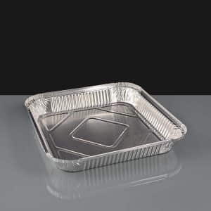 FN09 - Large Square No 9 Shallow Foil Containers