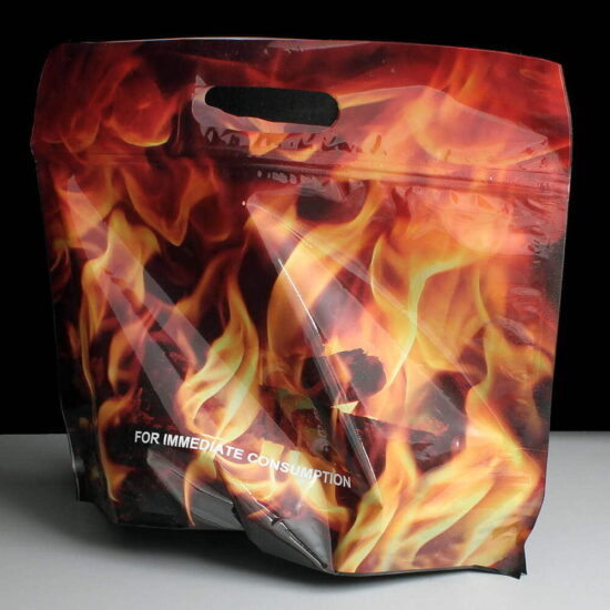 Large hot deli food bags Back print upright Large hot deli food bags Back print upright