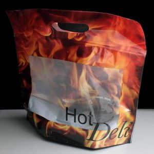 Large hot deli food bags
