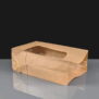 151 x 220 x 70mm Brown Film Lined Deli Bag with Window
