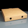 9" Brown Pizza Box - Back