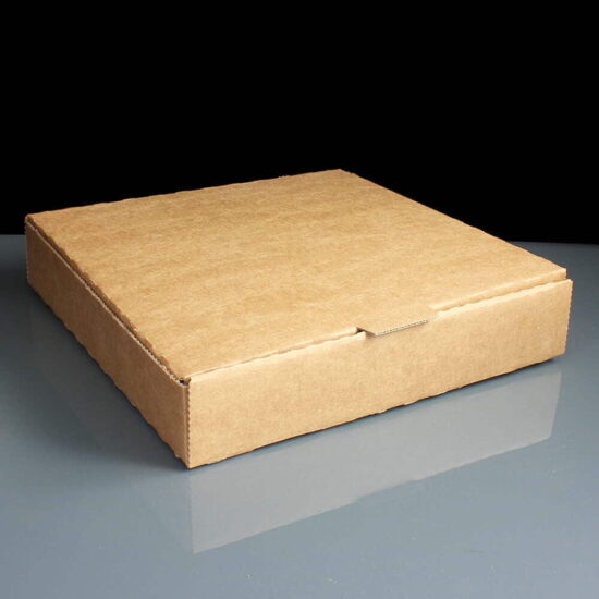 9" Brown Pizza Box - Closed 9" Brown Pizza Box - Closed