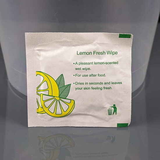 Lemon Fresh Hand / Face Wipes - Back Lemon Fresh Hand / Face Wipes - Back