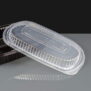 Deluxe Microwavable 30oz Container Clear Lid 