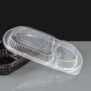 Deluxe 3 Comp Microwavable Clear Lid