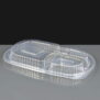 Deluxe 3 Comp Microwavable Clear Lid
