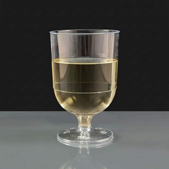 bb119-1ca-both Polycarbonate Champagne Flute - Upright MG77 Disposable Wine Glass CA Stamped - Filled