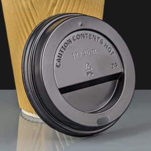 mxpbl90as Black Plastic Sip Thru Lid