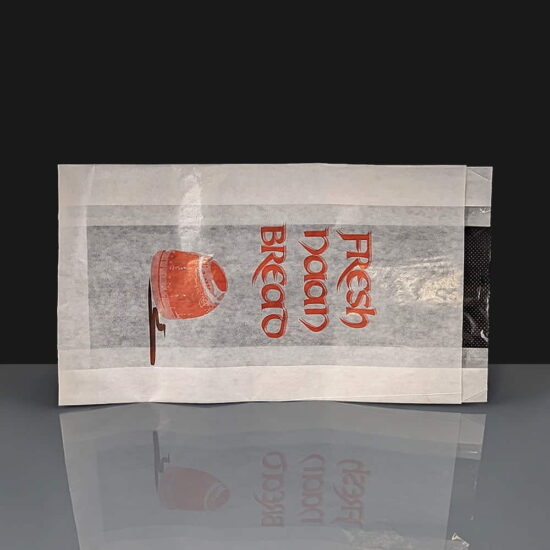 Naan Bread Paper Bag with Window