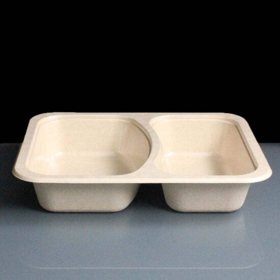 Novato B227/44-2 Two Compartment Trays 227 x 178 x 45 Novato B227/44-2 Two Compartment Trays 227 x 178 x 45